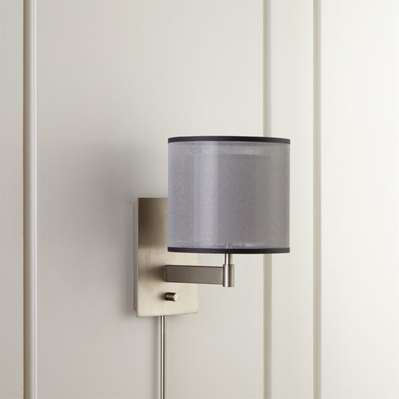 Eclipse Silver Wall Sconce Crate and Barrel